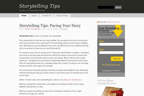 Blogstream theme site design template sample