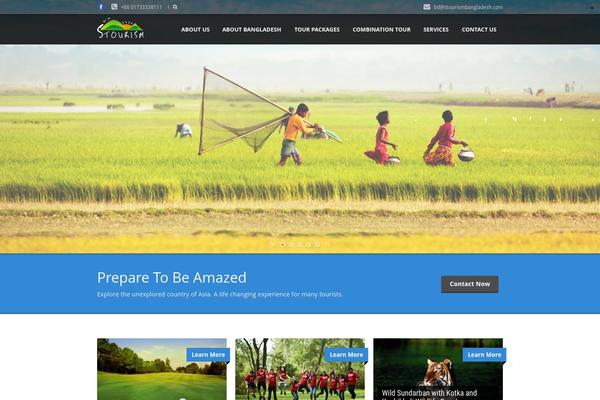 Tour Package theme site design template sample