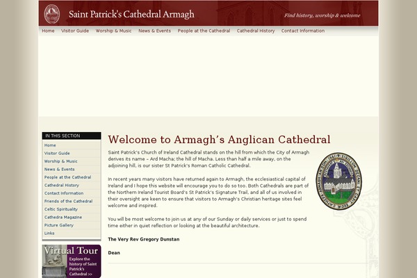 stpatricks-cathedral.org site used Cathedral-theme