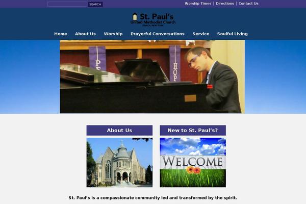 stpaulsithaca.org site used Vertex