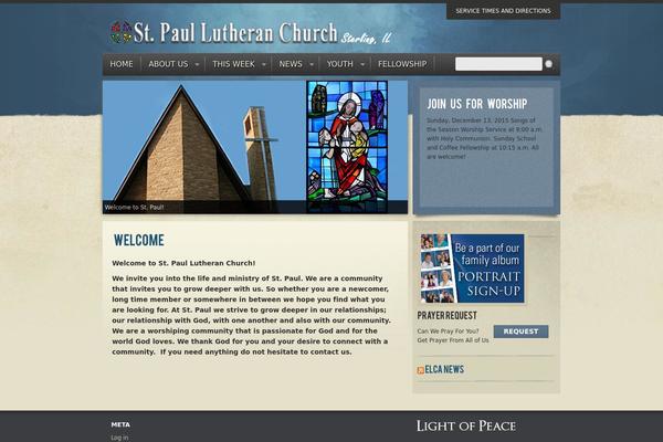 Maranatha theme site design template sample
