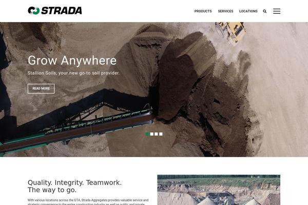 strada-aggregates.com site used Strada