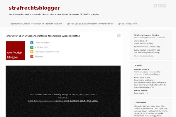 Hueman Child theme site design template sample