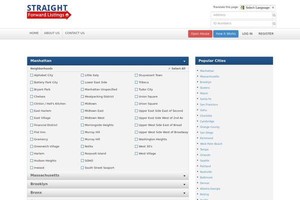 straightforwardlistings.com site used Realhomes Theme