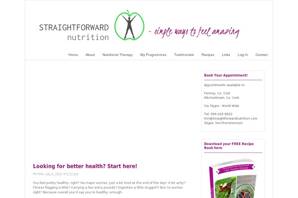straightforwardnutrition.com site used Kathy_theme