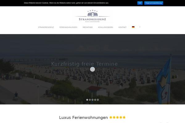 Site using Gdlr-hotel plugin