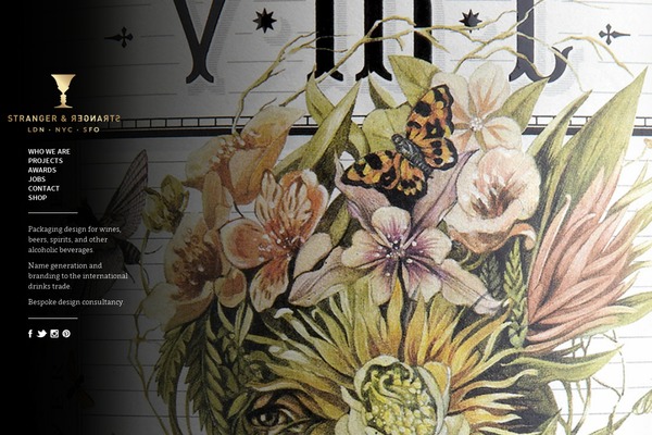 stranger theme websites examples