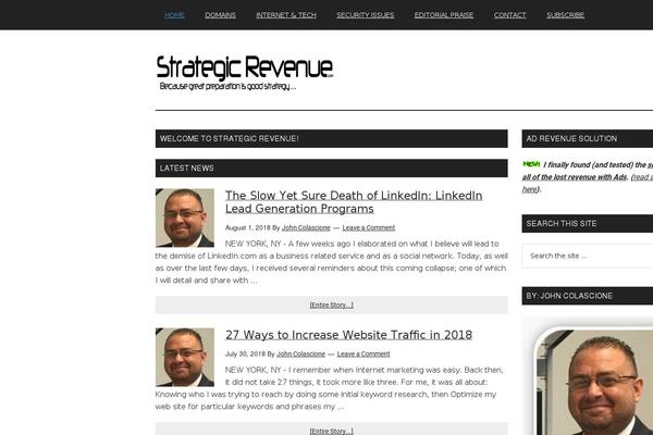 Magazine Pro theme site design template sample