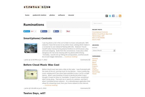 stratusnine.com site used SuperSkeleton