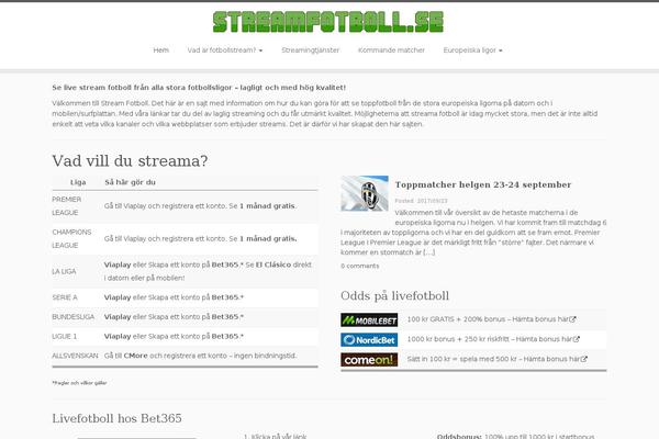 streamfotboll.se site used Rookie