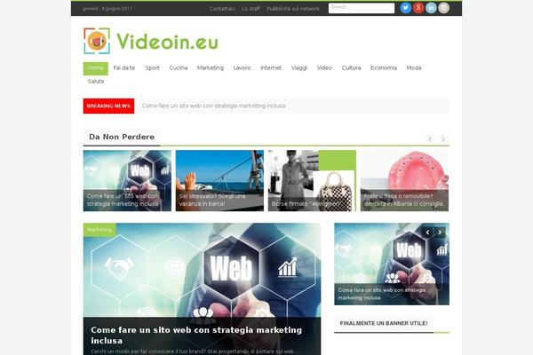 Journal theme site design template sample
