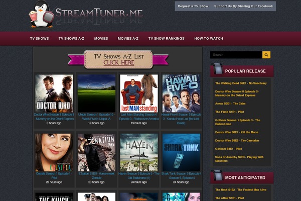 Cinema theme websites examples