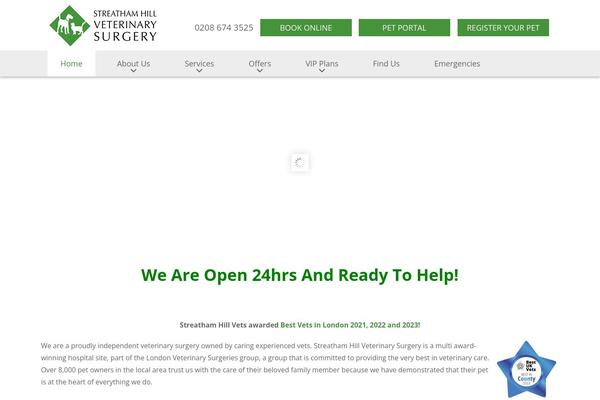 streathamhillvets.co.uk site used Kingdomvision