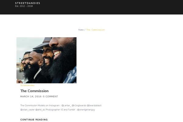 Monograph theme site design template sample