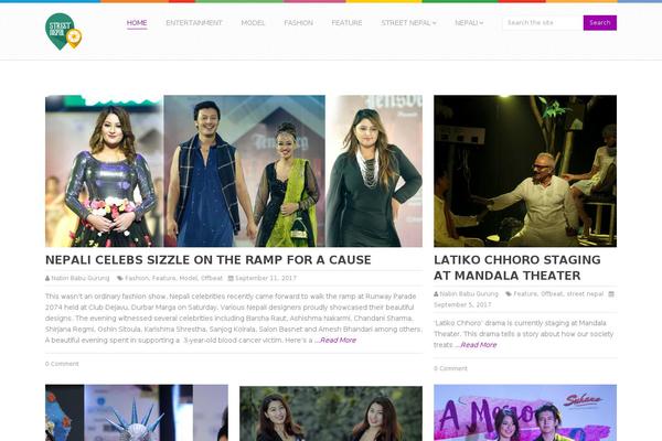 streetnepal.com site used Shapebox