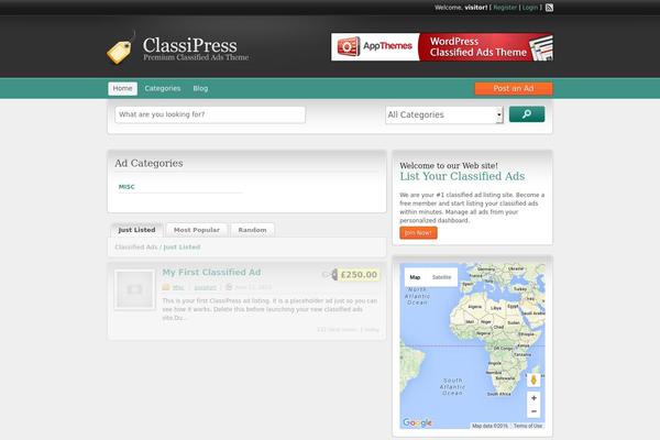 Site using Hide My Site plugin