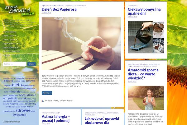 Carton theme site design template sample
