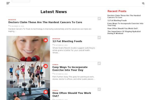 Click-mag theme site design template sample