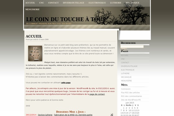 Wp-monochrome theme site design template sample