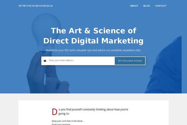 Marketers Delight theme site design template sample