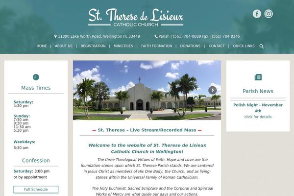 sttherese-church.org site used Twenty Sixteen