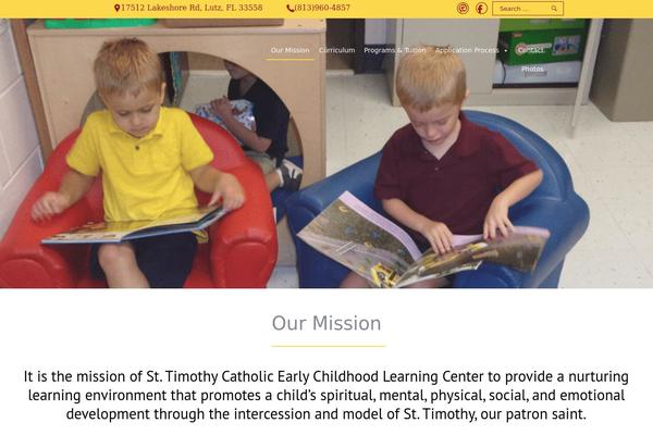 sttimspreschool.com site used My Child Theme