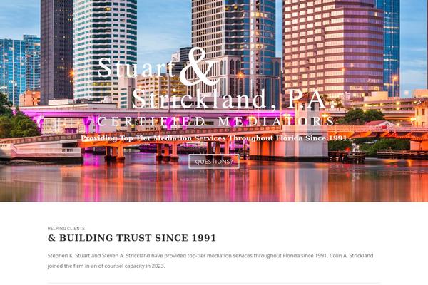 stuart-strickland.com site used Divi-attorney