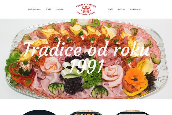 Baker theme site design template sample