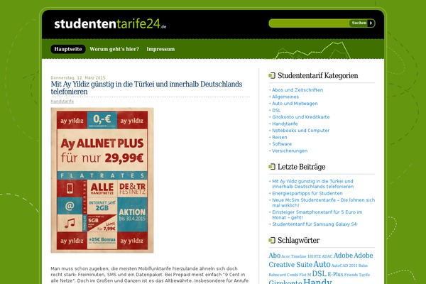 Zeen theme site design template sample