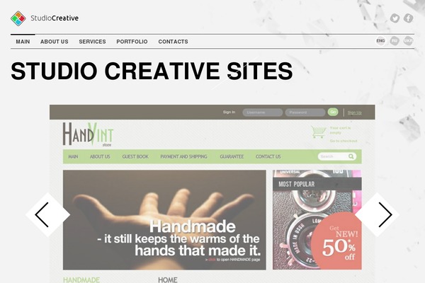 Sc theme site design template sample