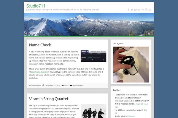 Travelify Child theme site design template sample