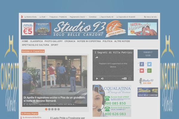 Newspaper theme site design template sample