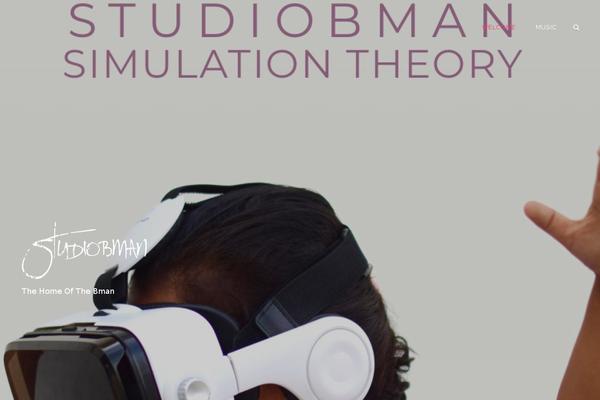Audioman theme site design template sample