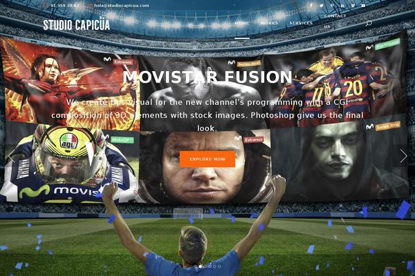 Burst theme site design template sample