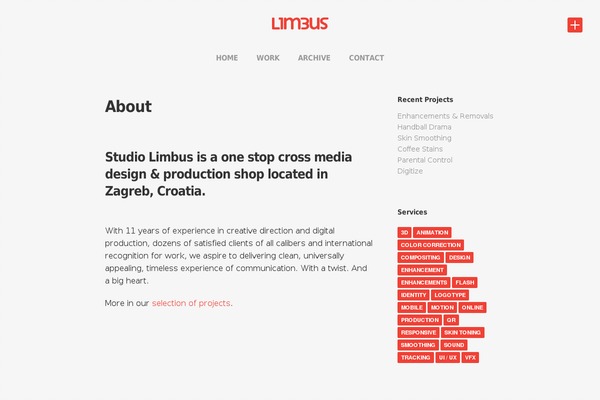 studiolimbus.com site used Page Builder Framework