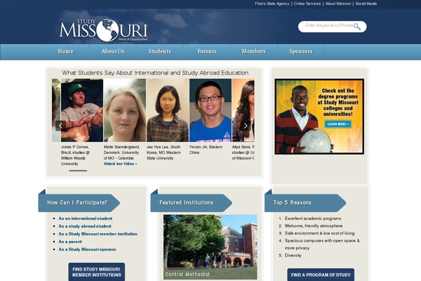 studymissouri.net site used New-blue