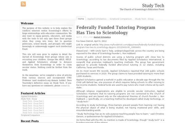 studytech.org site used My-base