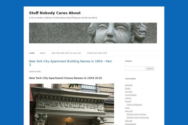 Twenty Twelve theme site design template sample