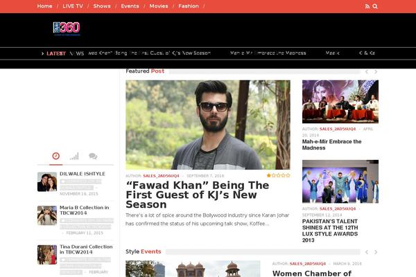 Falcon theme site design template sample