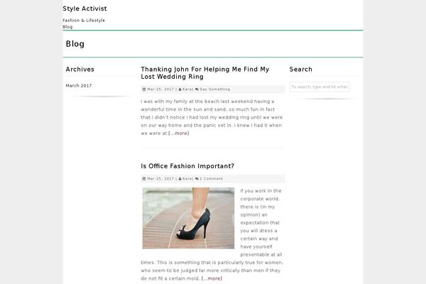 EzyReader theme site design template sample