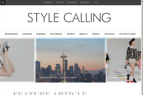 stylecalling.com site used Twenty Twenty-Two