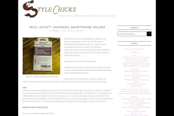 stylechicks.com site used Chanel-theme