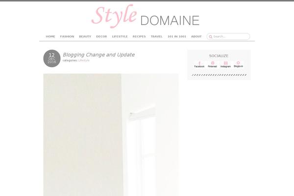styledomaine.com site used Wander