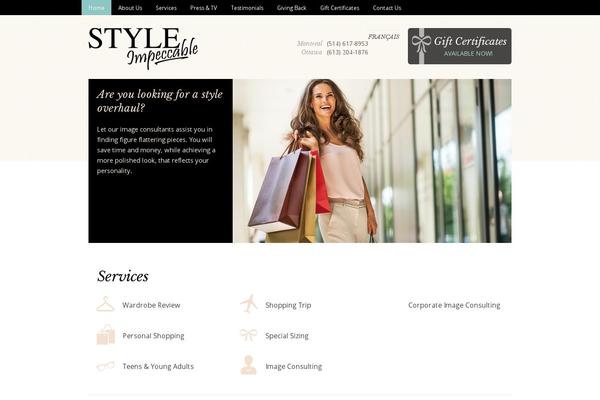 Style theme site design template sample