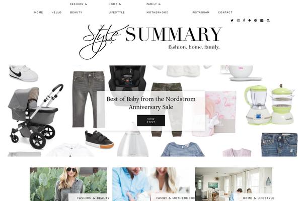 Sugar and Spice theme site design template sample