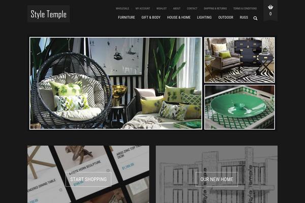 Oxygen Child theme site design template sample