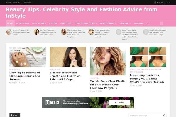 Herald theme site design template sample