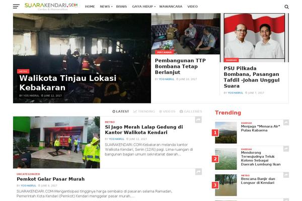 suarakendari.com site used Wpmedia