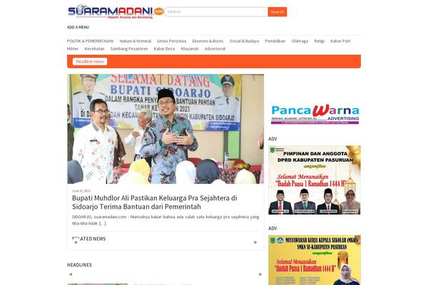 Bloggingpro theme site design template sample