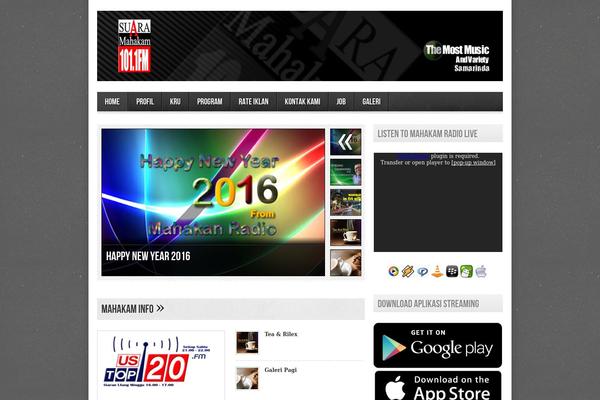 Onair2 theme site design template sample